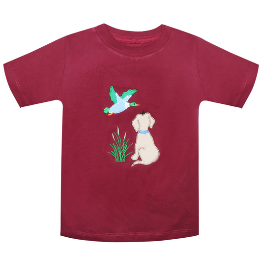 Houston Watching Mallard Duck Shirt - Crimson