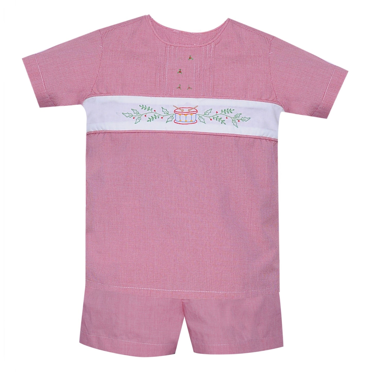 Christmas Drew Boy Bloomer/Short Set