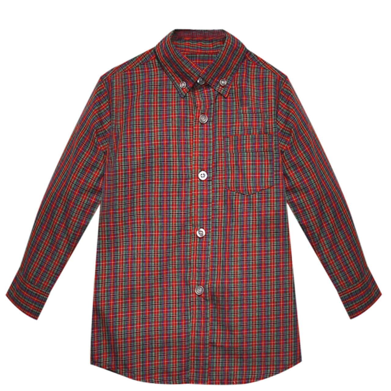 Red Plaid Arthur Brother Button Down
