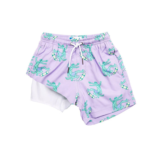 Croc Ollie lined Swim Trunks