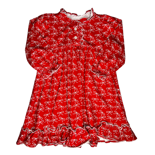 Christmas Morning Bow Dress