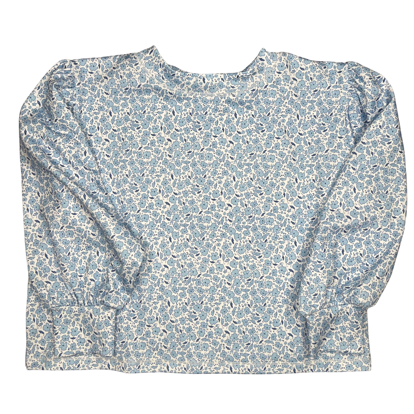 Multi Blue Boxy Top