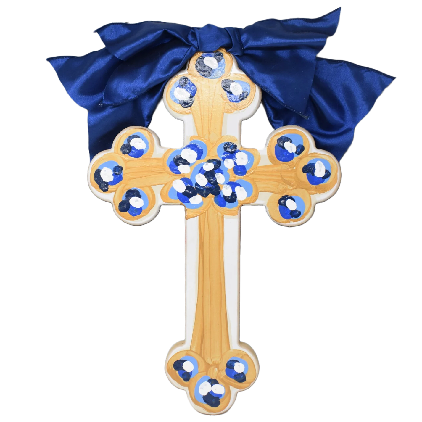Hallelujah Cross Blue 18"