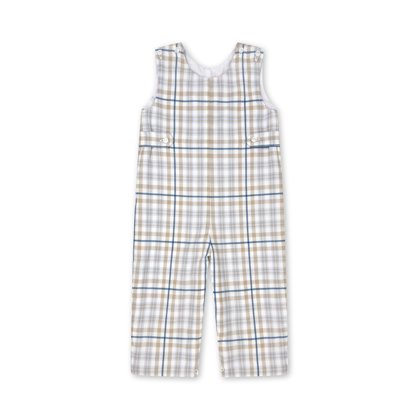 Louisiana Kirkland Longall - Navy Blue Khaki Plaid