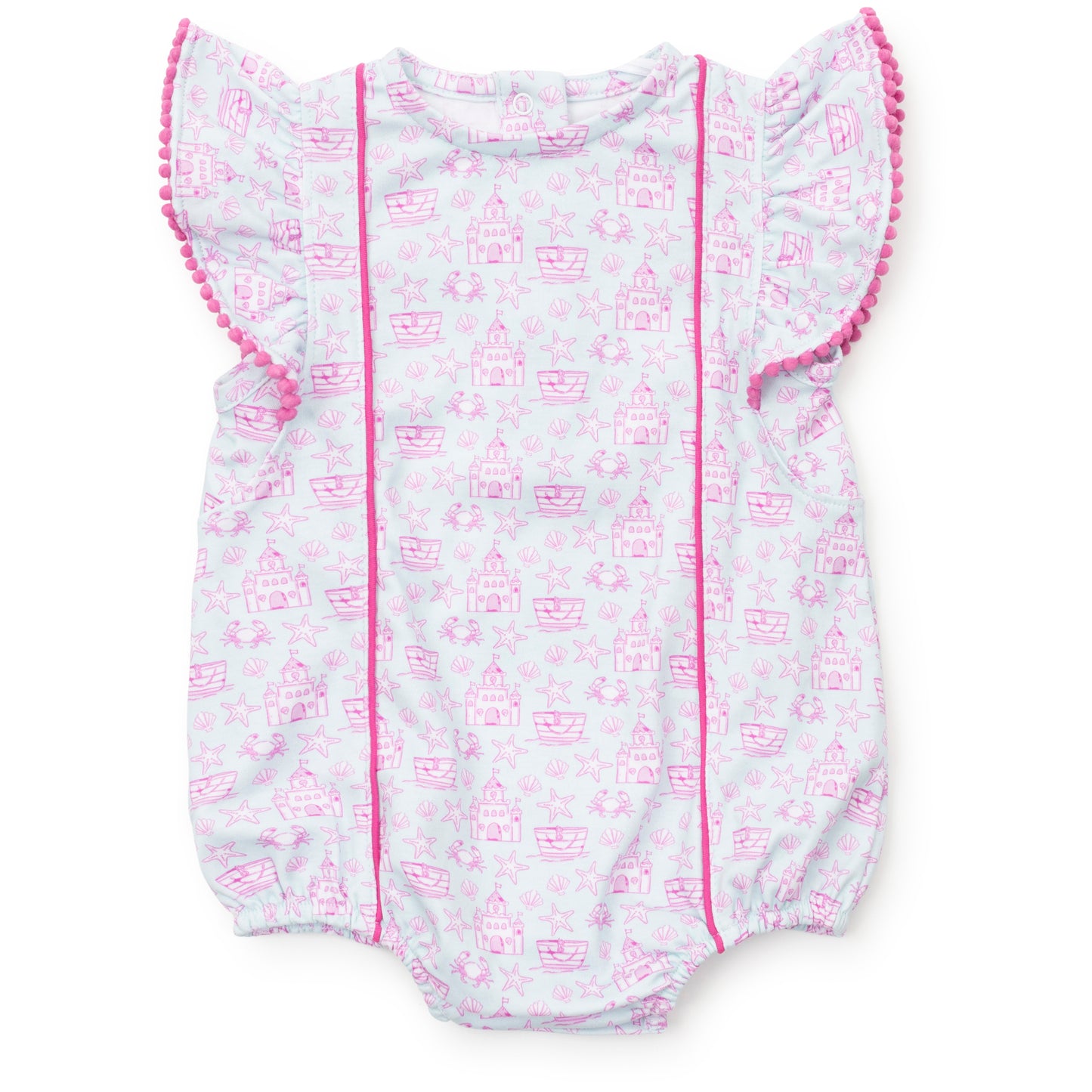 Marion Girls' Pima Cotton Bubble - Sandcastles Pink