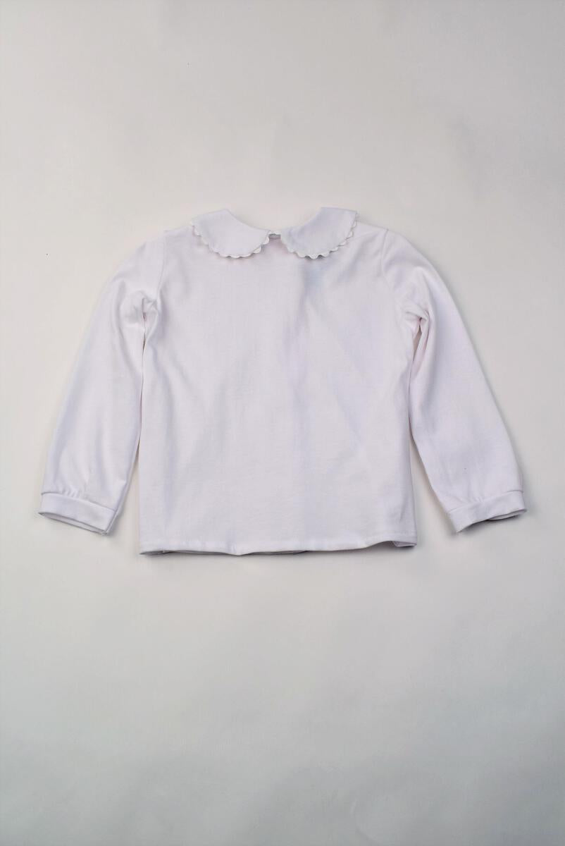 Knit Ric Rac Collar Blouse