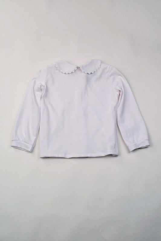 Knit Ric Rac Collar Blouse