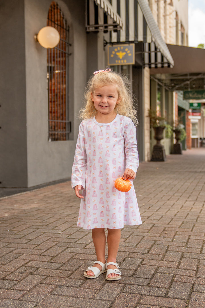 Mary Chase LS - Ghostly Pink Dress