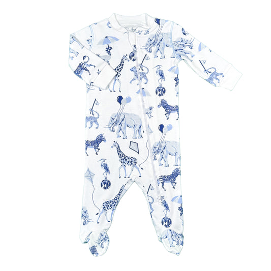 Chinoiserie Safari Footed Pajama