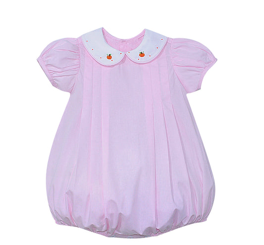 Cayden Pumpkin Girl Bubble - Pink