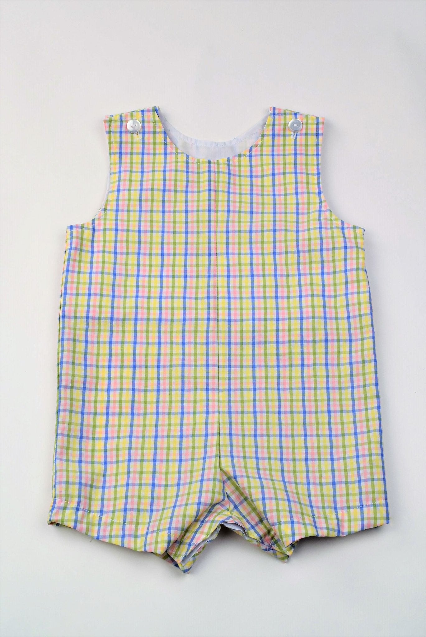 Pastel Plaid Shortall