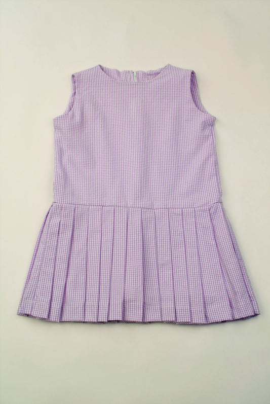 Seersucker Dress w/built in shorts- Lavender