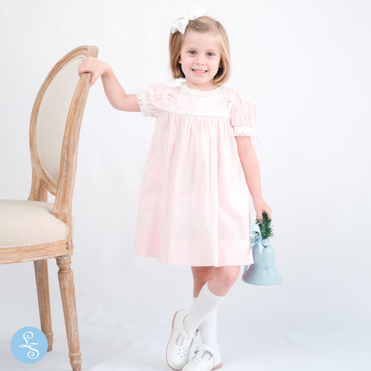 Tiny Town Dress - Pink Batiste