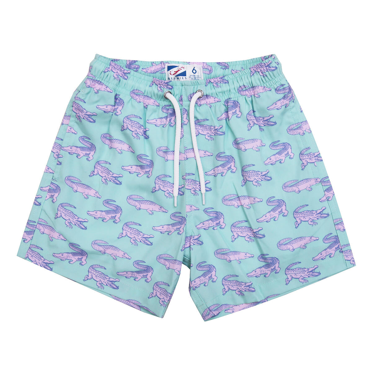 Green Crocodile Swim Trunks