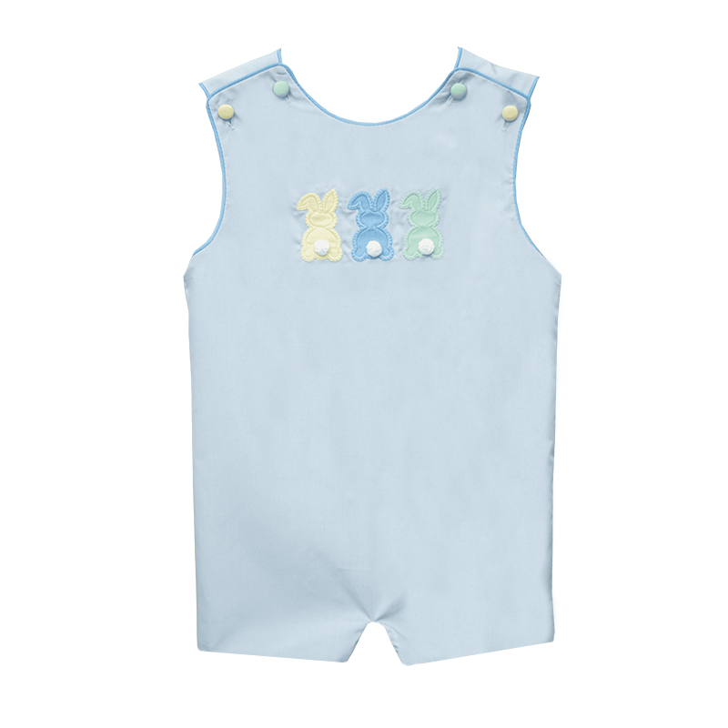 Light Blue Bunny Ashton Broadcloth Shortall