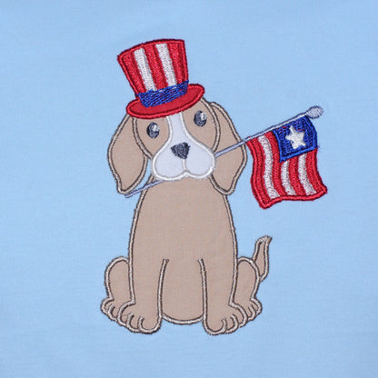 Blue Madison Patriotic Dog Short Set