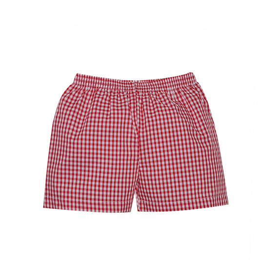 Red Big Gingham Bennett Short