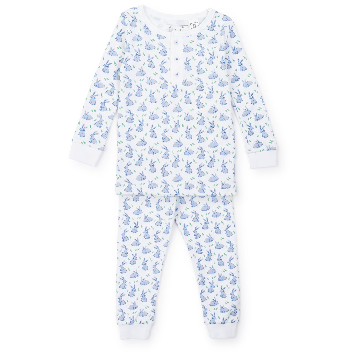 Blue Bunny Hop-Jack Pajama Set