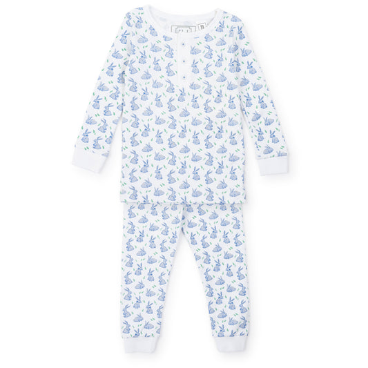 Blue Bunny Hop-Jack Pajama Set