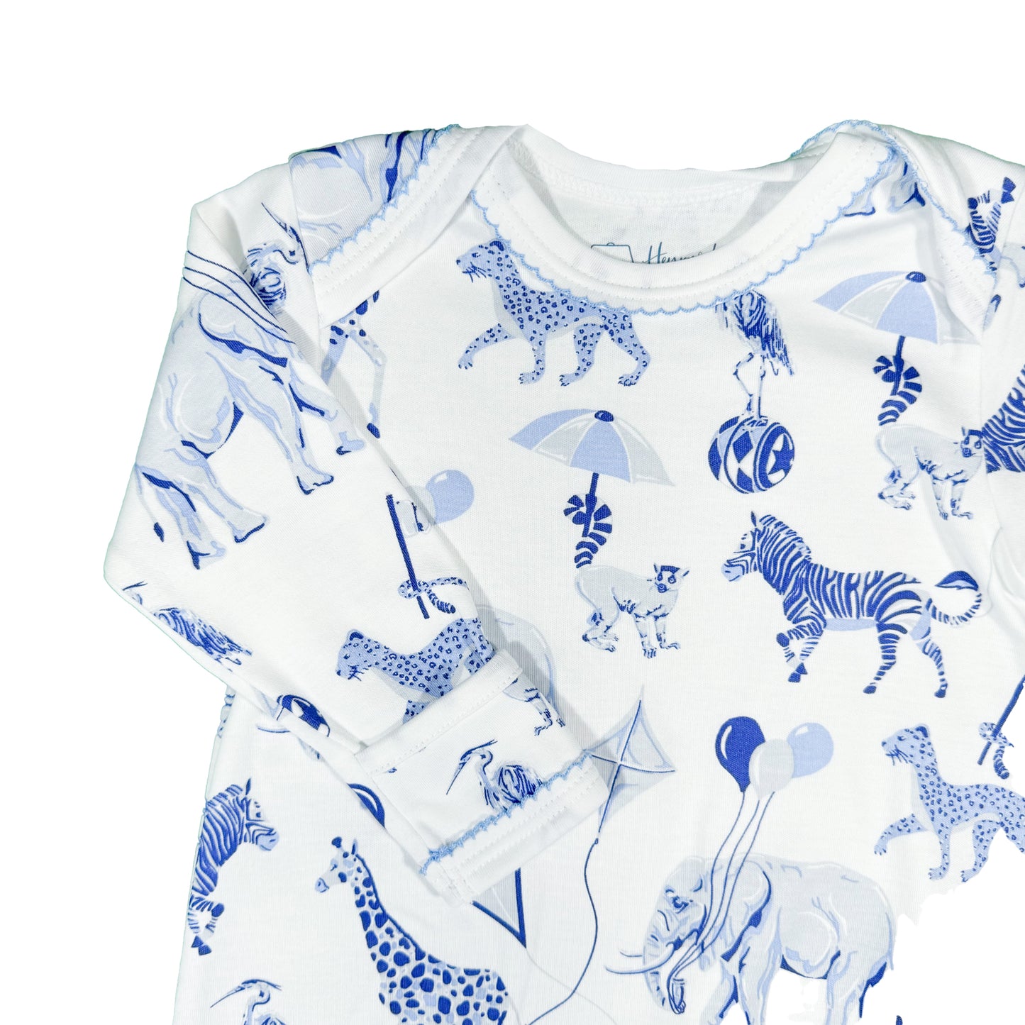 Chinoiserie Safari Footed Pajama