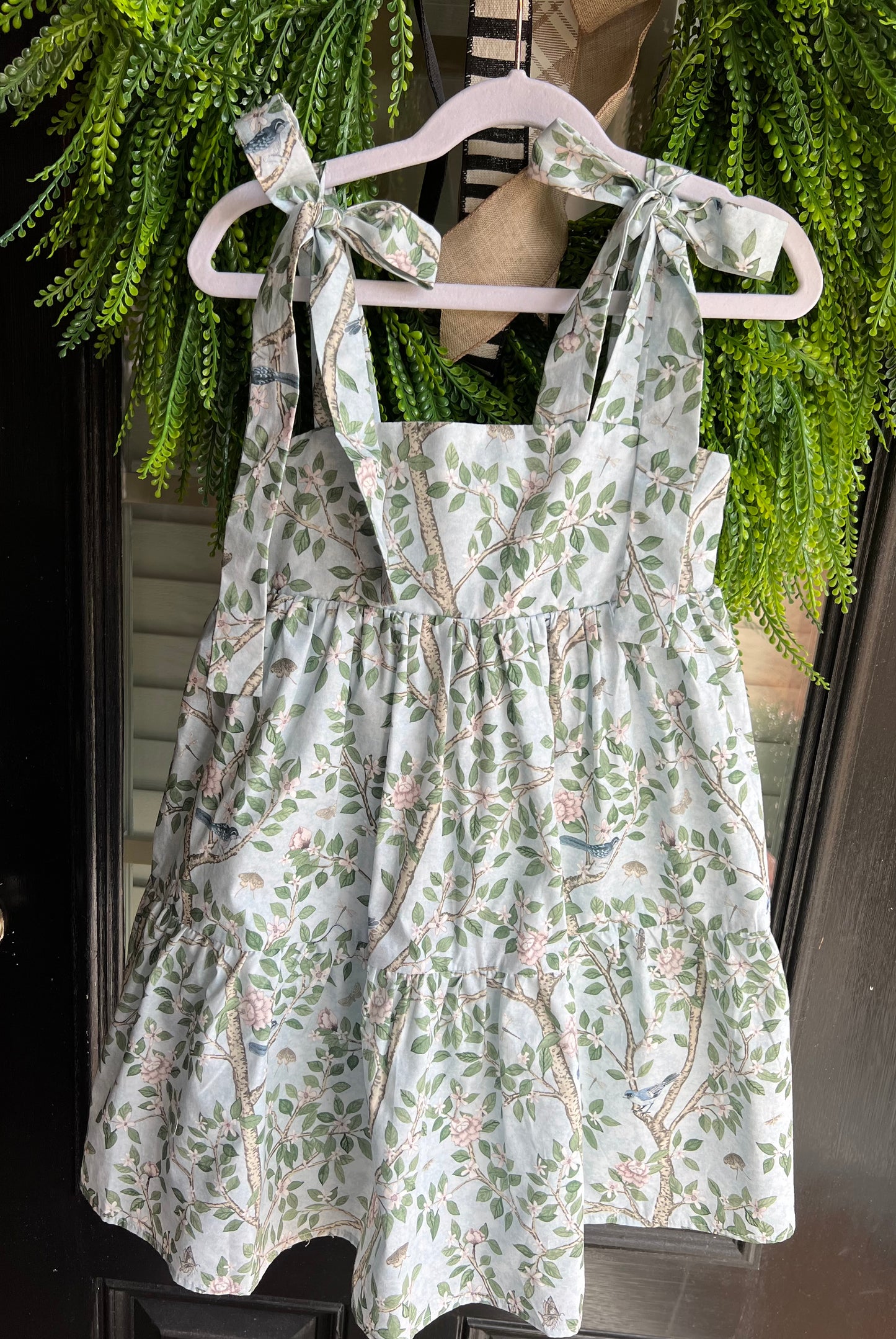 Blue Elsie's Garden Mini Molly Dress