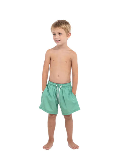 Green Crocodile Swim Trunks