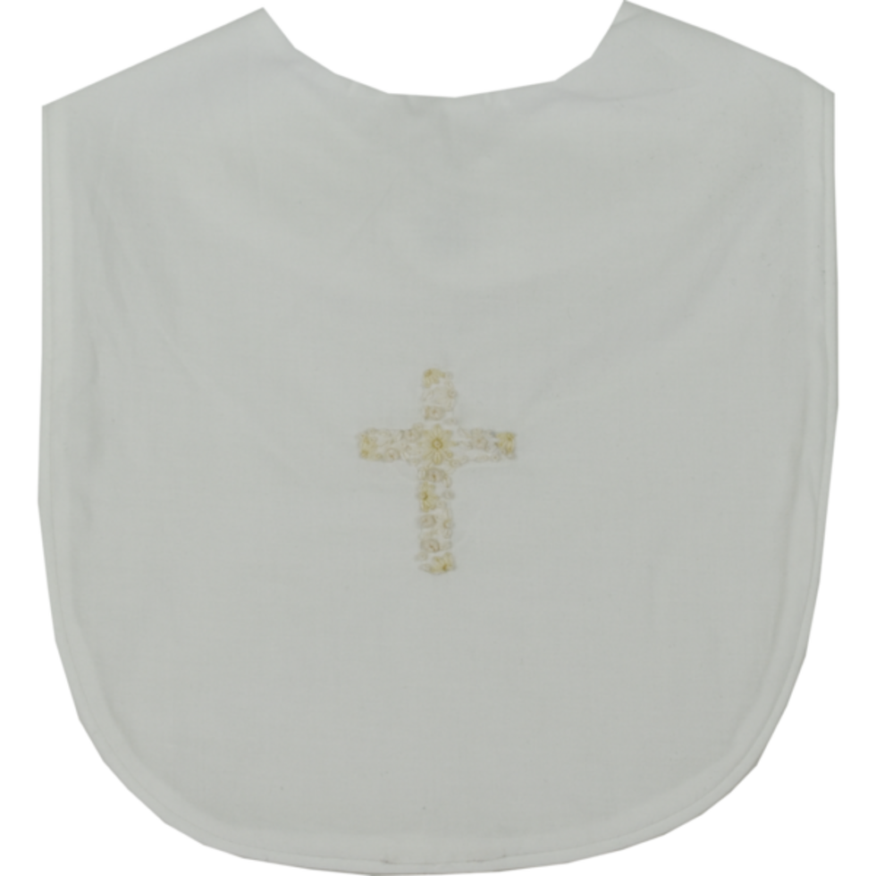 Heirloom Bib - Flower Cross