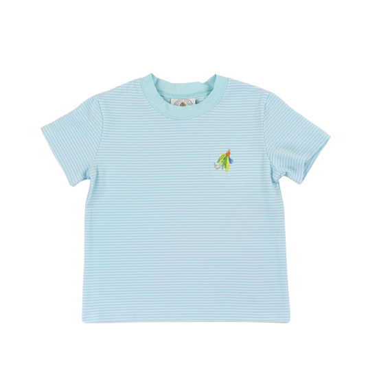 Gone Fishing Embroidered T-shirt