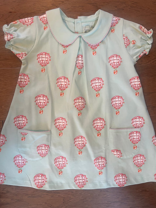 Hot Air Balloon Twirl Dress - Pink