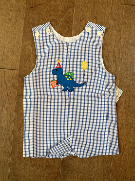 Hayes Party Dinosaur Royal Blue Shortall