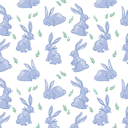 Blue Bunny Hop-Jack Pajama Set