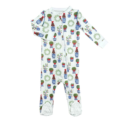 Christmas Planters Footed Pajamas