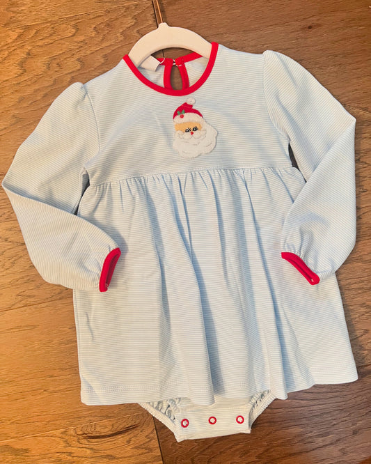 Santa Face Onesie Dress