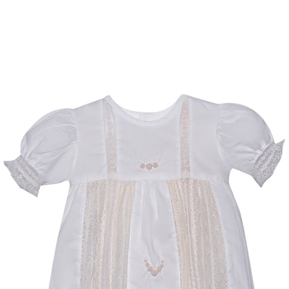 White Marley Christening Gown and Bonnet