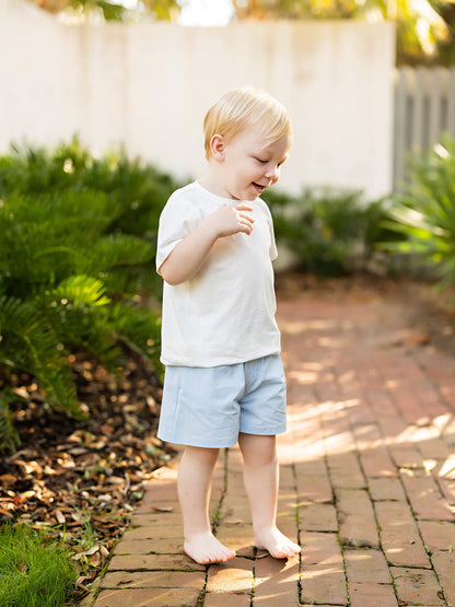 Smith Lt Blue Twill Shorts