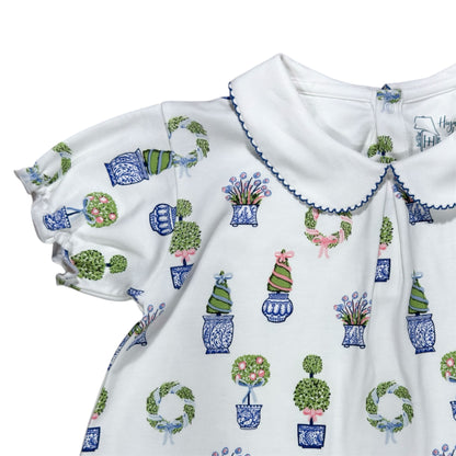 Spring Topiaries Pocket Twirl Dress