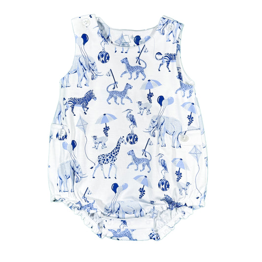 Chinoiserie Safari Boys Sleeveless Bubble