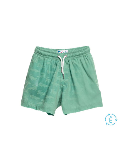 Green Crocodile Swim Trunks