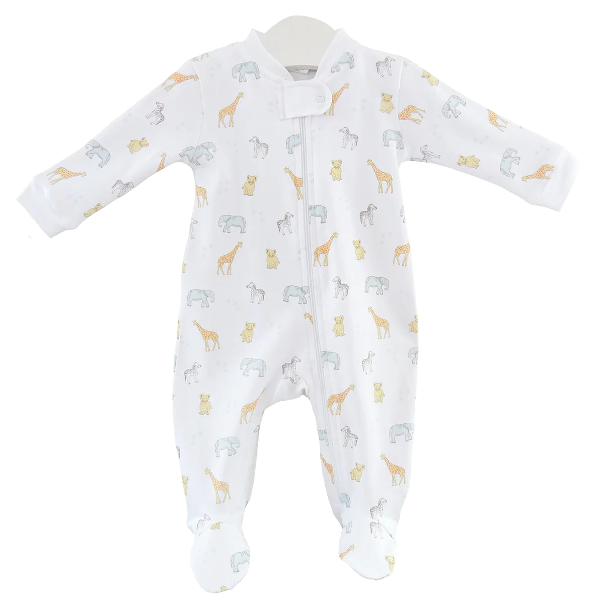 Safari Animals Zipper Footie