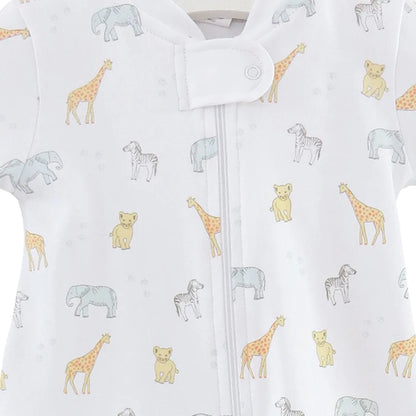 Safari Animals Zipper Footie