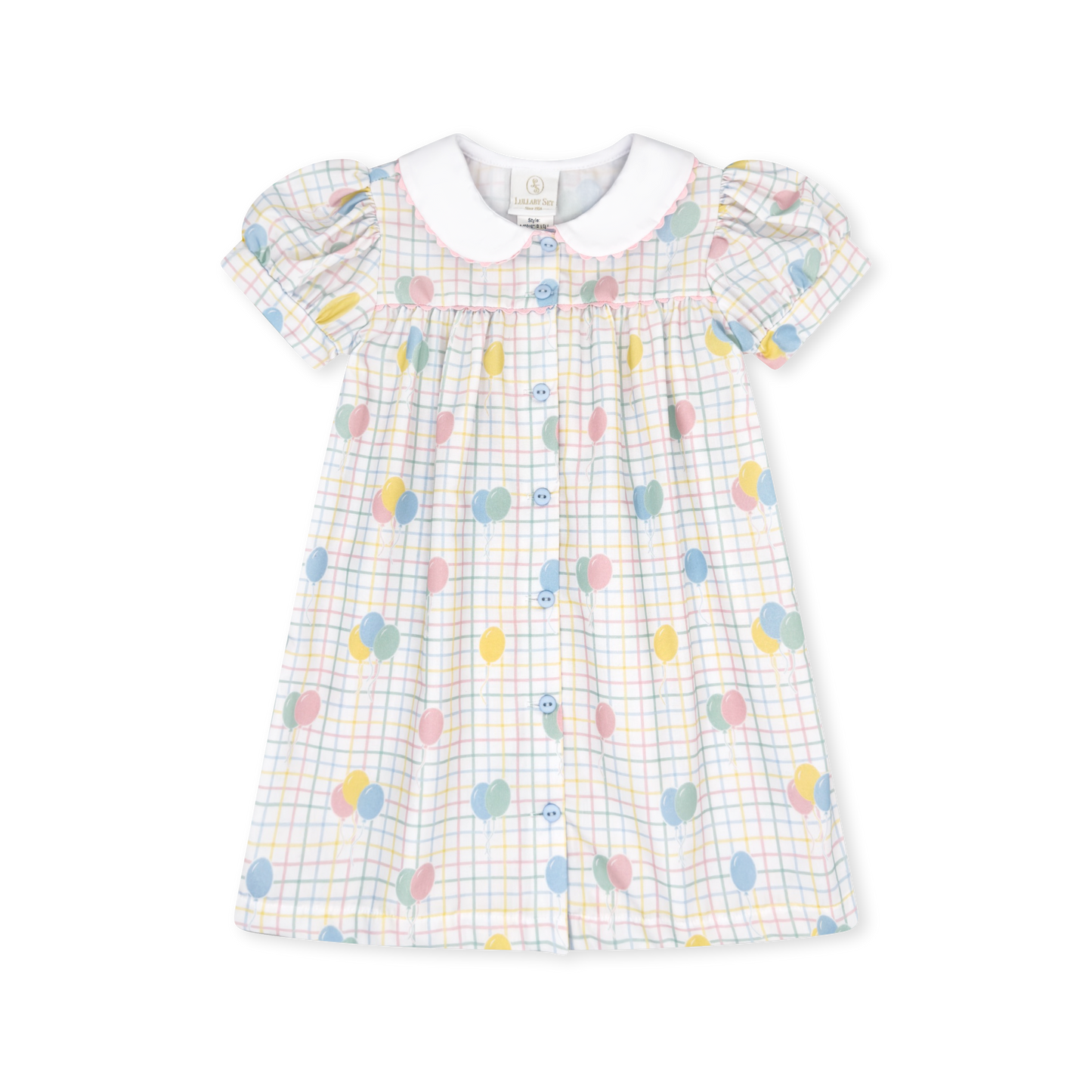 Breccan Dress - Party Time Balloon Plaid