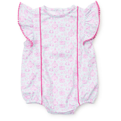 Marion Girls' Pima Cotton Bubble - Sandcastles Pink
