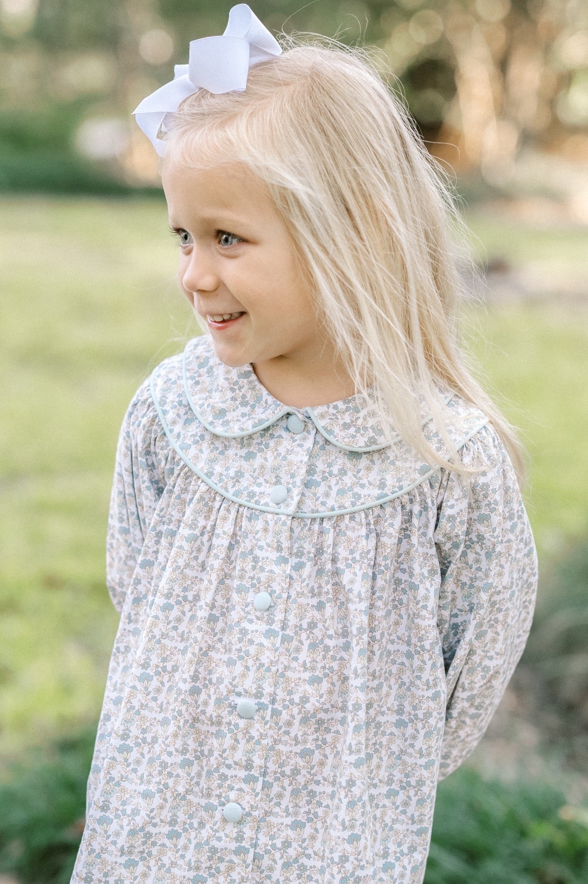 Collette Dress Long Sleeve - Whispering Floral Bloom