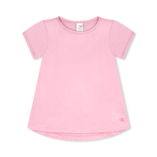 Bridget Basic Tee-Cotton Candy Pink Athleisure